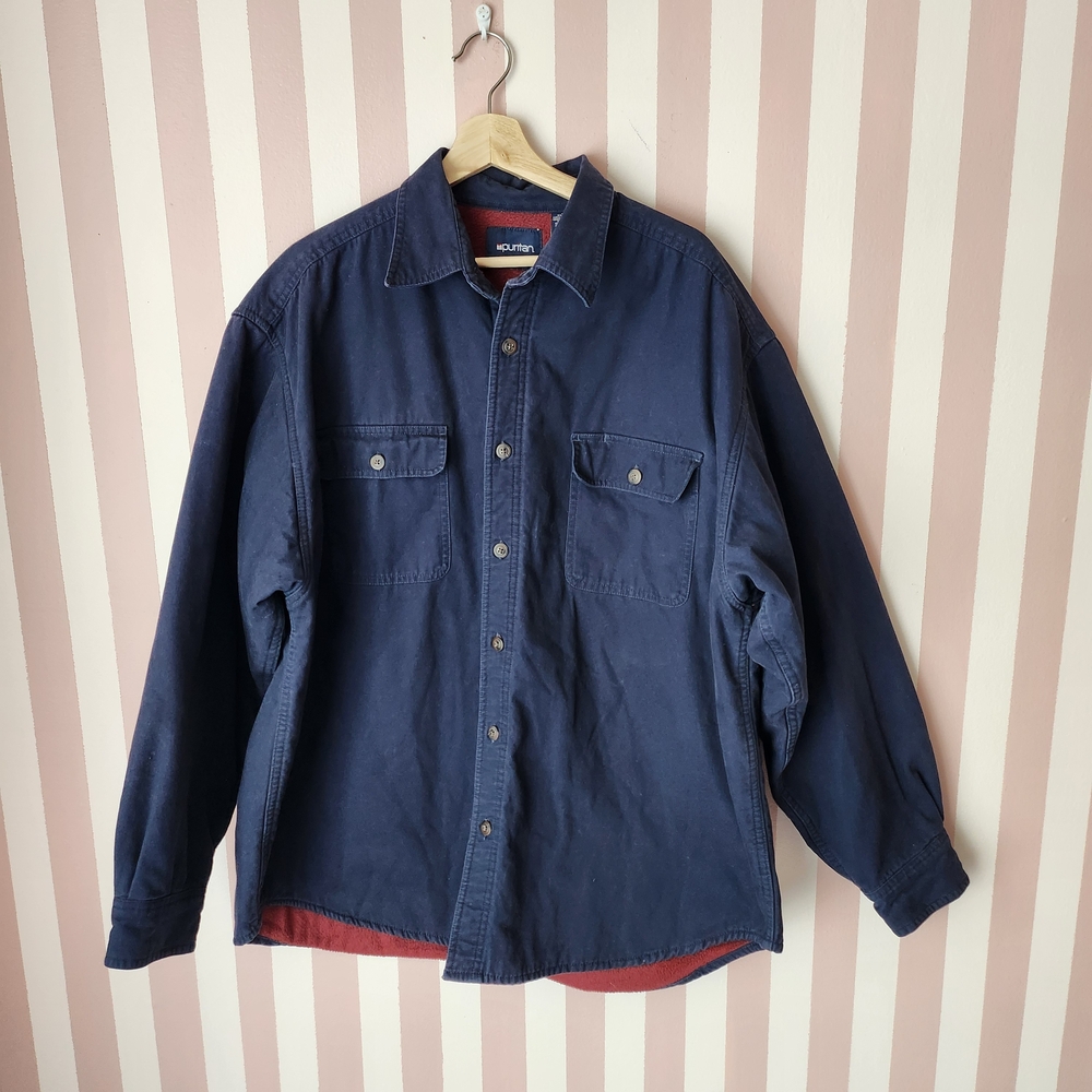 🏷Puritan Blue Lightweight Shirt Jacket
